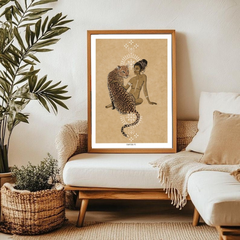 print mujer africana instinto