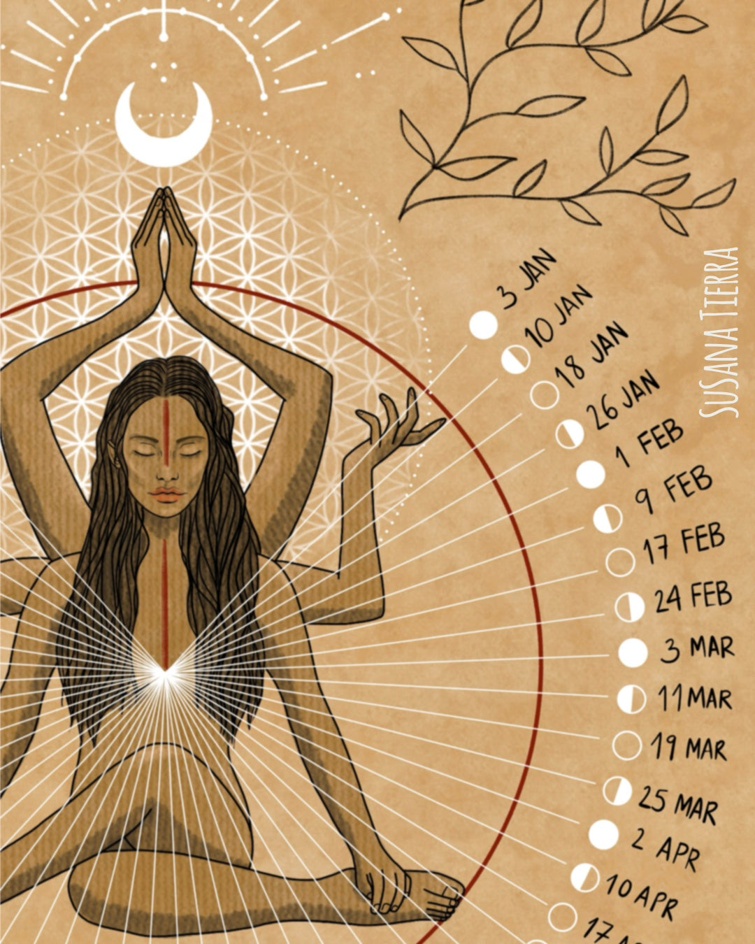 Calendario lunar 2026 | Fases de la Luna, Espiritualidad y Decoración Consciente