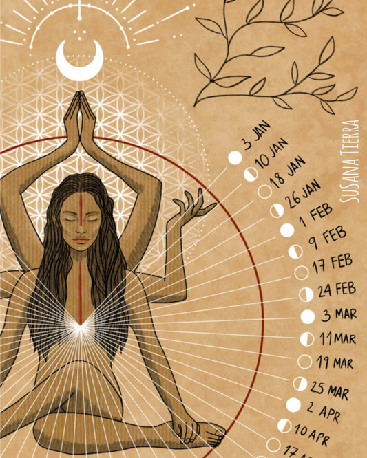 Calendario lunar 2026 | Moon Calendar | Digital download