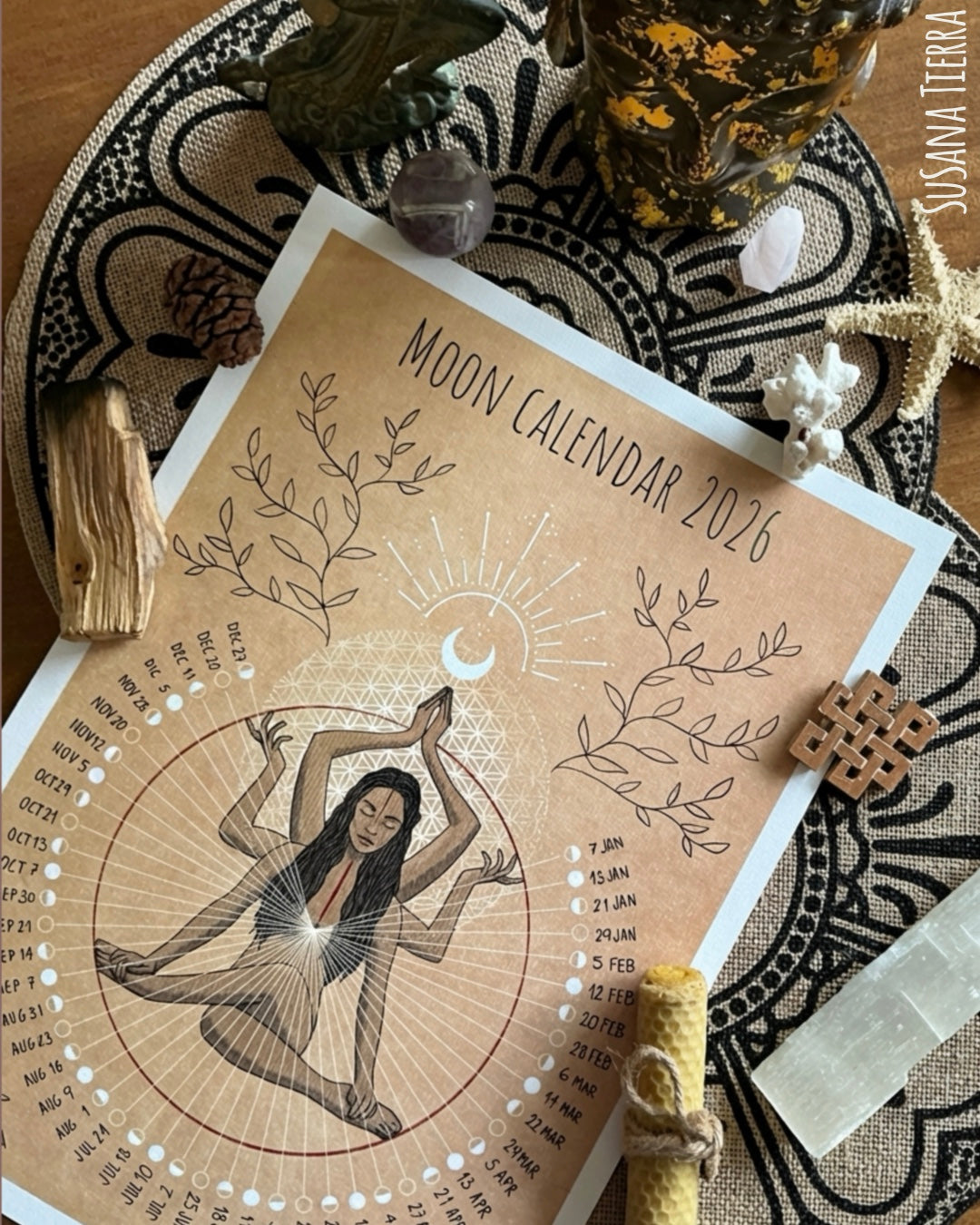 Calendario lunar 2026 | Fases de la Luna, Espiritualidad y Decoración Consciente