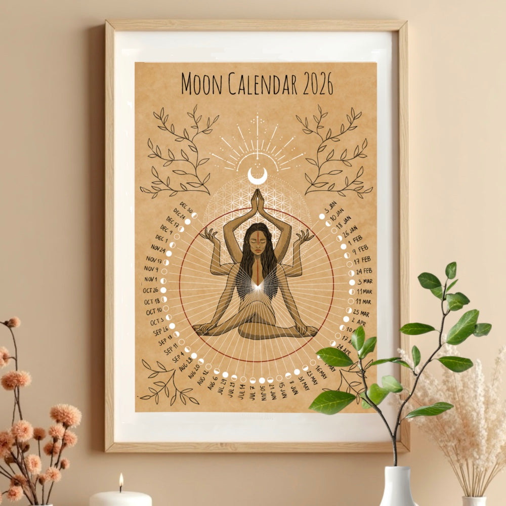 Calendario lunar 2026 | Fases de la Luna, Espiritualidad y Decoración Consciente